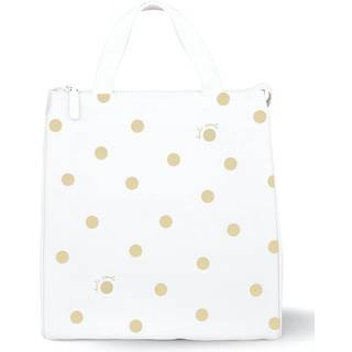 Kate Spade New York Isoleret frokosttote Lille frokostk?ler s?d frokostpose til kvinder termisk taske med dobbelt lynl?s t?t og b?re h?ndtag guld