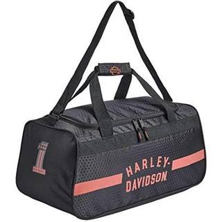 Harley -Davidson Rust Orange #1 Logo Sports Duffel Bag m/skulderrem - Sort