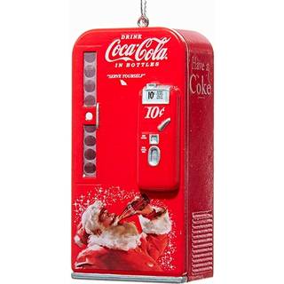 Kurt S. Adler Vintage Coca Cola Vending Machine med Santa Christmas Tree Ornament Coke Ny