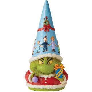 Enesco Jim Shore Dr. Seuss The Grinch Gnome Statue figur 14 tommer flerfarvet stor