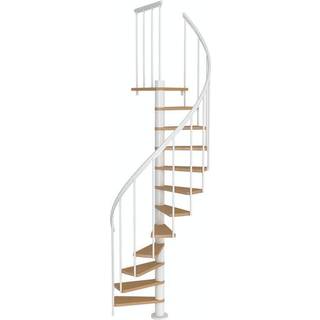 DOLLE Calgary spindeltrappe, Ø120 cm, hvid