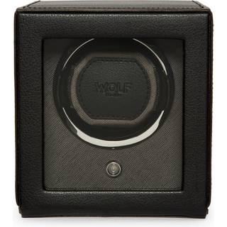 Wolf Cub Watch Winder 1 ur Sort Imiteret Læder 461103 - Unisex - Faux Leather