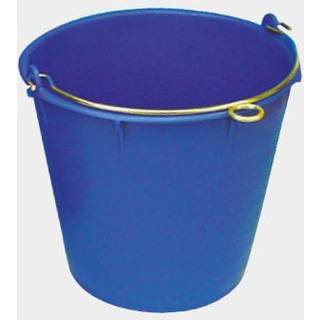 Spand med galvaniseret håndtag 1852-Marine, blå, 7 liter