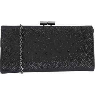 Lotus Lotus Black Clutch Bag with Chain