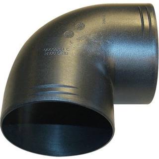 Rørbøjning Webasto, Ø90 mm, 90°, plast, sort, passer til Air Top 2000STC &amp; EVO 40/55