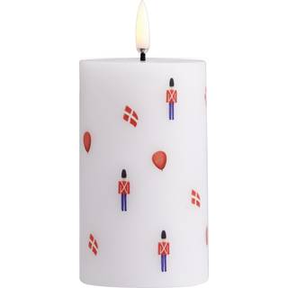 Dansk Fejrings LED Bloklys, White/Red