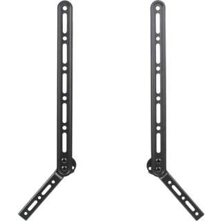 Vivo Universal Sound Bar Steel Bracket Højttalermontering over eller under vægmonteret TV passer bag 23 til 65 tommer skærme 33 lbs. Kapacitet Mo
