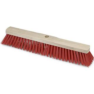 Egen Import Rød poly gadekost 60 cm. korte børster