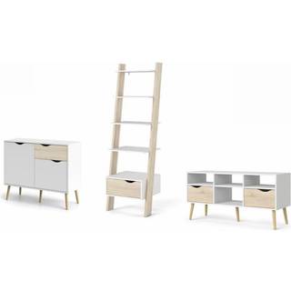 Dalta sæt med reol, kommode og TV-bord - eg