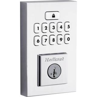 Kwikset 9260CNT-26S moderne smartcode tastatur elektronisk deadbolt smartkey lys krom finish