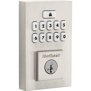 Kwikset 9260CNT-15S moderne smartcode tastatur elektronisk deadbolt smartkey satin nikkel finish