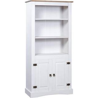 skab Corona-serien 80x40x170 cm mexicansk fyrretræ hvid