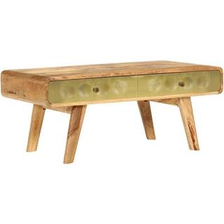 Sofabord I Massivt Mangotræ 90 X 50 X 40 Cm