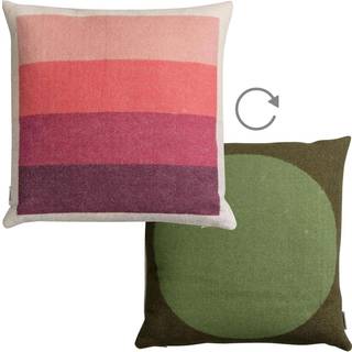 Røros Tweed Åsmund Bold Pude 50x50 Cm / Grøn - Pyntepuder & Betræk Norsk Lammeuld Rosa - 104151