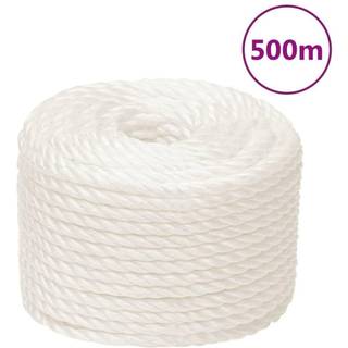 arbejdsreb 12 mm 500 m polypropylen hvid