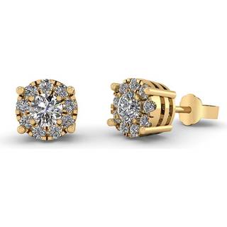 Henrik Ørsnes Design Øreringe i 14 Karat Guld med Diamanter 0,31 Carat W/SI