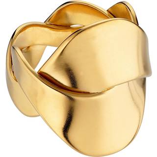 Jane Kønig Big Wavy Ring 18 kt. Forgyldt Sølv BWR-AW22-G_54 - Dame - 925 Sterling Silver
