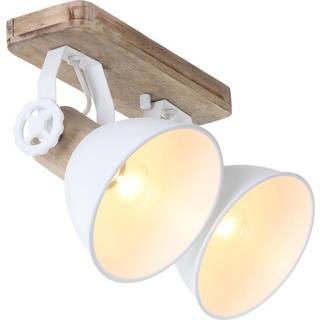 Loftspot Gearwood, 2 lyskilder, hvid