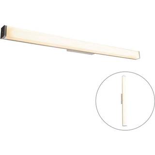 Moderne badeværelsesvæglampe stål 92 cm IP44 - Cascada
