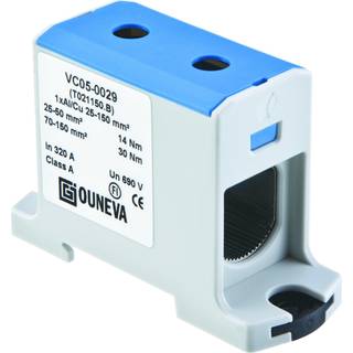 Ouneva Otl-isoleret universal klemme aluminium/kobber 25-150 mm2 blå