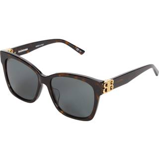 Balenciaga Kvinde BB0102SA 002 Solbriller Acetat Havana Grøn Cat Eye Normal