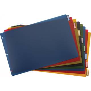 Cardinal 8 Tab Binder Dividers til 11 x 17 tommer Binders Multi-Color (84803)