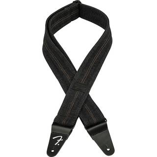 Fender x Wrangler Denim Guitarrem (Washed Black Stitch, 2")