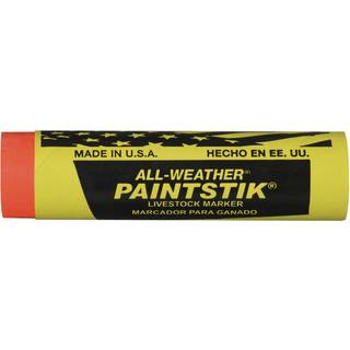 All-Weather Paintstik husdyrmark?r 1 """" Diameter x 4 """" L?ngde fluorescerende orange (pakke med 12)