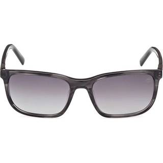 Timberland TB9318 Polarized 20D 56 Solbriller Mænd Grå - Transparent Grey - 56mm