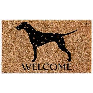 Calloway Mills 103021729 Dalmatian Doormat 17 """" X 29 """" Natural/Black