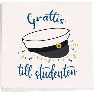 Grattis till studenten servietter, Svensk
