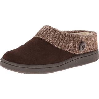 Clarks Women's Knit Scuff Slipper Brown 10 M US