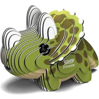 Eugy Triceratops Dinosaur 3D-puslespil 25 stykker milj?venlig uddannelsesm?ssige leget?jspuslespil for drenge piger og b?rn i alderen 6+