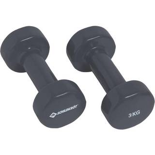 Schildkröt Fitness Vinyl Hantel Set størrelse 2 x 3 kg farve grey