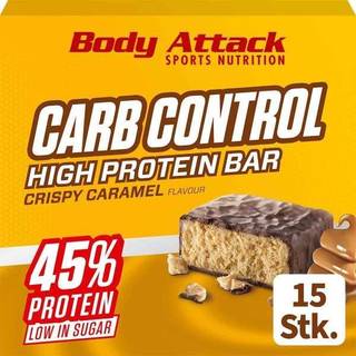 Kæmpe proteinbar med 45g protein (15 x 100 g) - Crispy Caramel