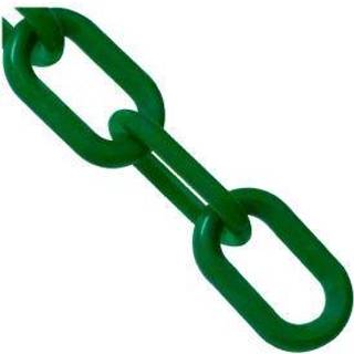 Mr. Chain Heavy-Duty Plastic Barrier Chain Evergreen 2-tommer linkdiameter 100-fods længde (51054-100)