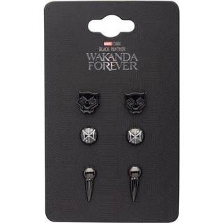 Marvel Black Panther Wakanda Forever Stud Earring 3-Pack