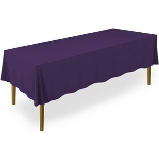 Lann's senget?j - 60 """" x 126 """" Premium duge til bryllup/banket/restaurant - rektangul?r polyester stof -bord klud - lilla