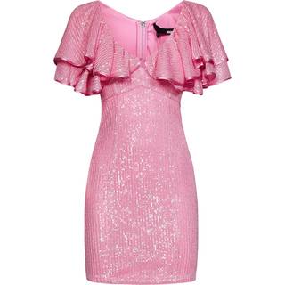 Rotate Ruffle-trimmed sequined mini dress - pink - S