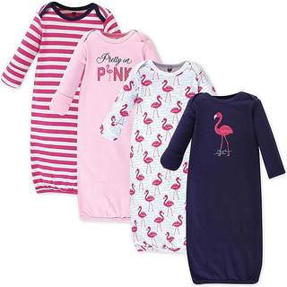 Hudson baby unisex bomuld kjoler lyse flamingo 0-6 m?neder