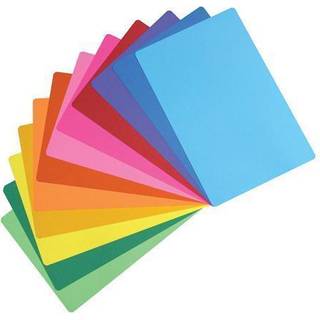 Hygloss 11 """" X 17 """" Mighty Bright Placemats Cardstock Pack of 24 Assortered