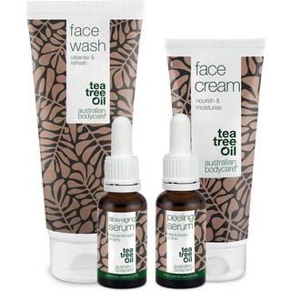 4-pak anti-age produkter til moden hud (50+) â Anti-age Serum, Peeling Serum, rens og ansigtscreme mod rynker