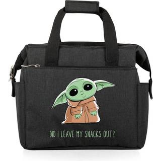 Picnic Time Star Wars Mandalorian Grogu On The Go Lunch Bag Soft Cooler Lunch Box Isoleret frokostpose (sort)