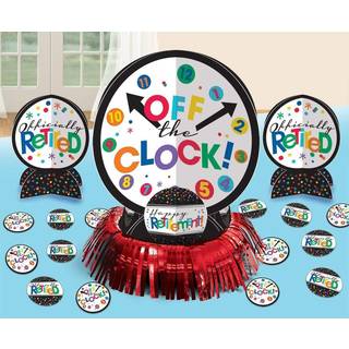 Deluxe Officielt pensioneret bordindretningss?t (23 pc. S?t) - i?jnefaldende sjov og festlige midtpunkt - Perfekt til pensioneringsfester