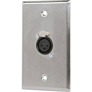 Monoprice 107396 XLR kvindelig 3 -pin en -port zink legering v?gplade s?lv