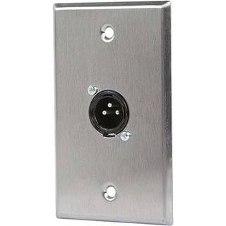 Monoprice 107397 XLR Mand 3 -pin en -port zink legering v?gplade s?lv