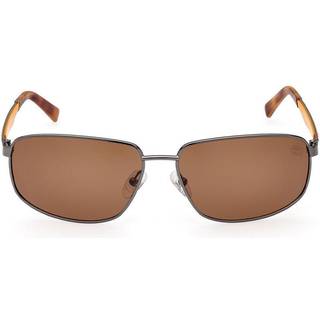 Timberland Mand TB9300 06H Solbriller Metal Grå Brun Firkantet Polariseret