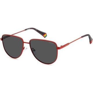 Polaroid PLD 6196/S/X Polarized 0Z3/M9 56 Solbriller Mænd Rød - Matte Red - 56mm