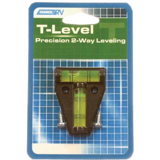 CAMCO CAMPER/RV T -niveau - Funktioner foran til bag/side til side RV -nivellering - let installation m/skruer eller klæbende tape - måler 1.625