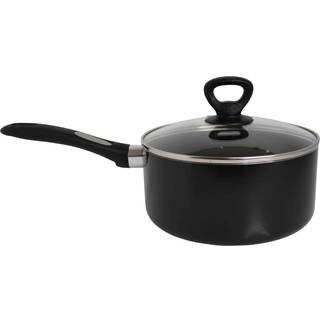 Mirro A79723 F? et greb aluminium nonstick sauce pan med glas l?g d?kningskogegrej 2-kvart sort sort